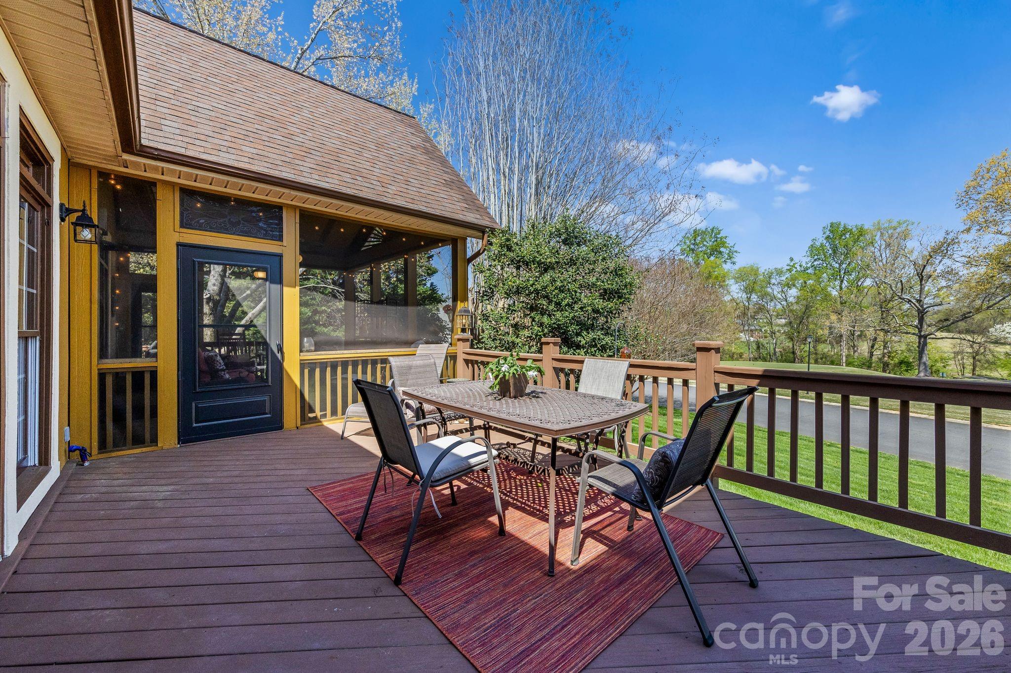 3530 Cardiff Lane Matthews, NC 28104 - Photo 16 of 39 a view of a patio on the deck