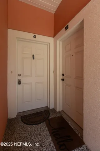 a view of a closet area