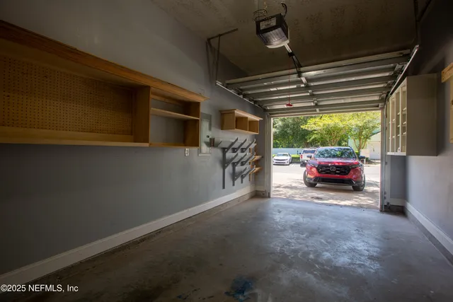 a view of car garage