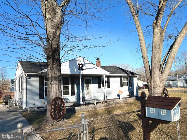 a front view of a house with patio