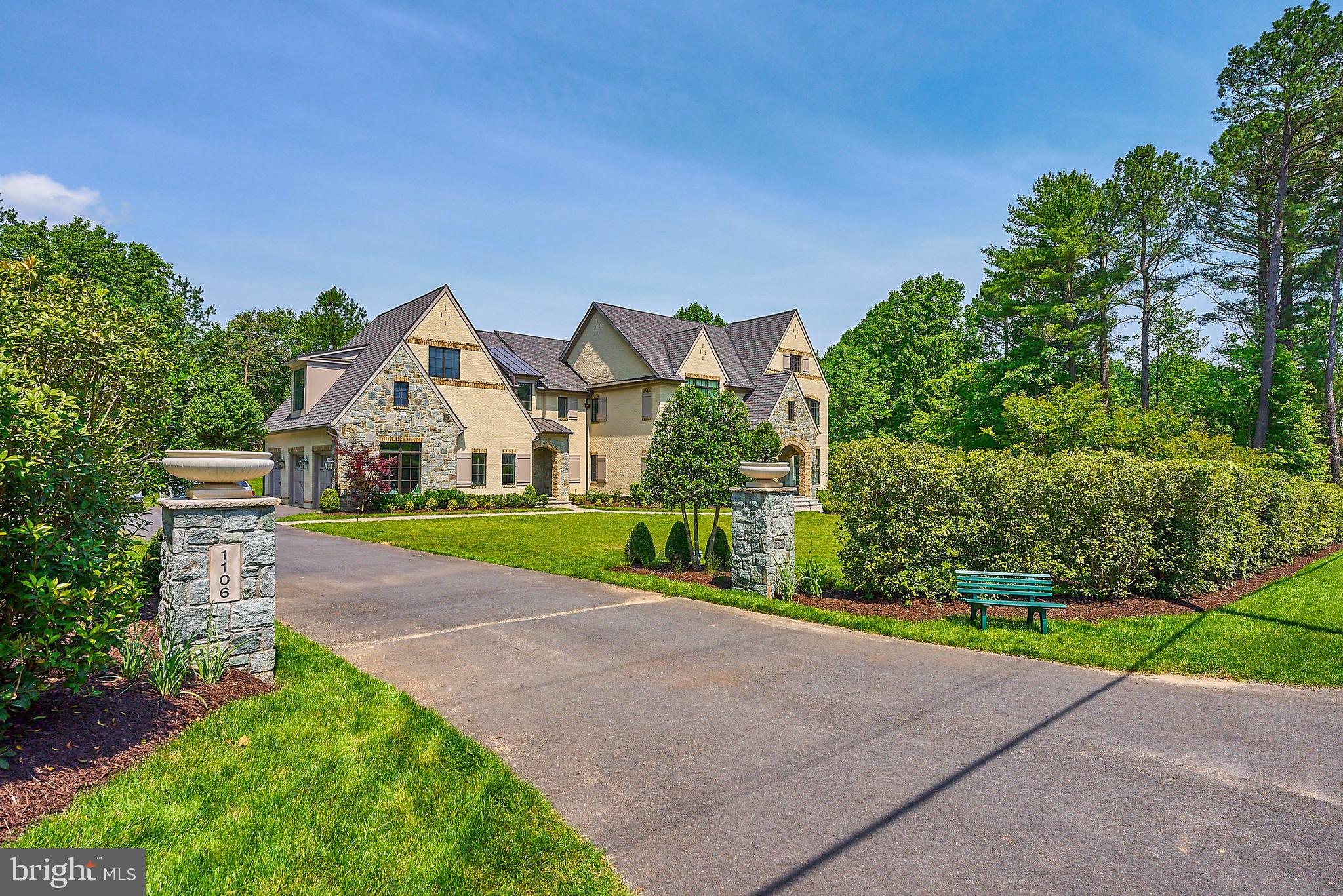 1106 Towlston Road McLean, VA 22102 - Photo 71 of 74 Welcoming front driveway with stone columns