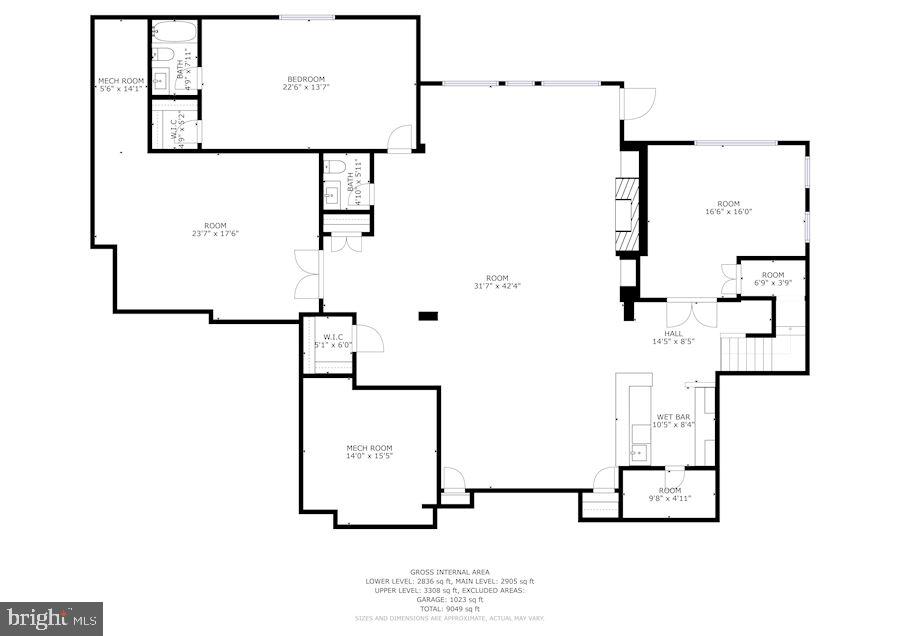 1106 Towlston Road McLean, VA 22102 - Photo 74 of 74 Lower Level Floorplan