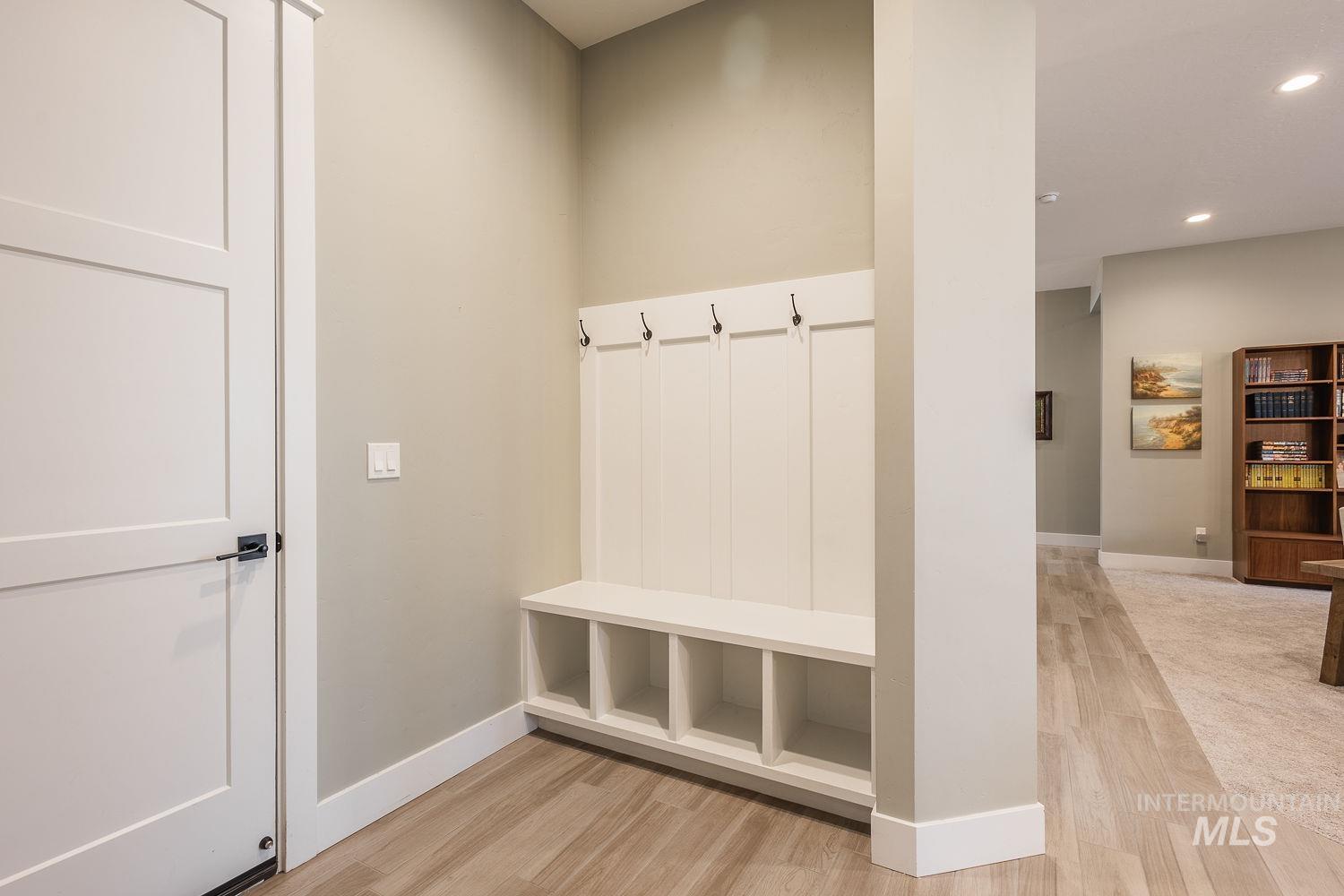 4078 West Wapoot Street Meridian, ID 83646 - Photo 39 of 46 Mudroom with light wood-style flooring and recessed lighting