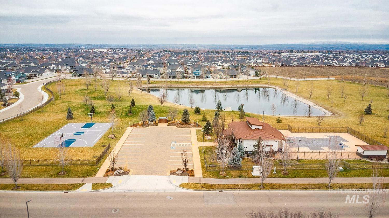 4078 West Wapoot Street Meridian, ID 83646 - Photo 45 of 46 Aerial perspective of suburban area featuring a large body of water