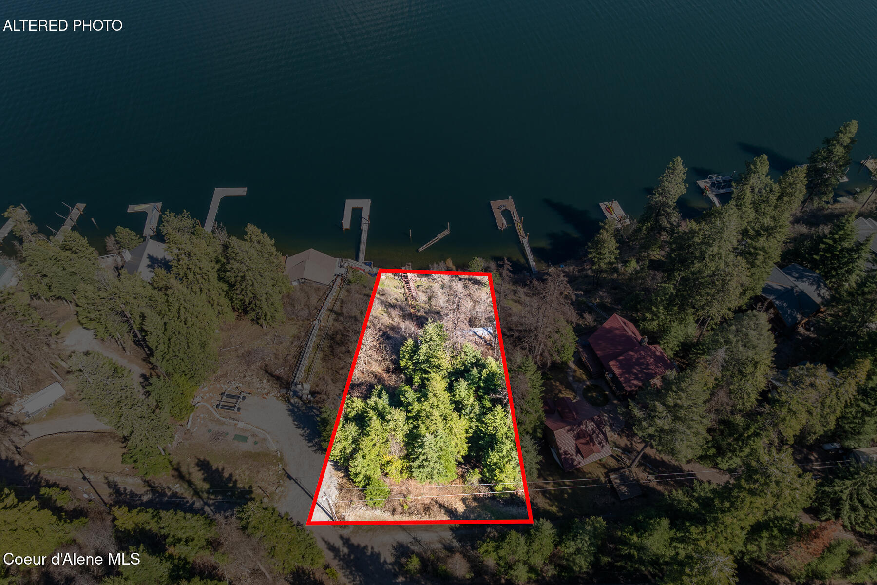 3797 East Bridgeview Drive Harrison, ID 83833 - Photo 13 of 21 Aerial_3797EBridgeviewDr-12_Outlined