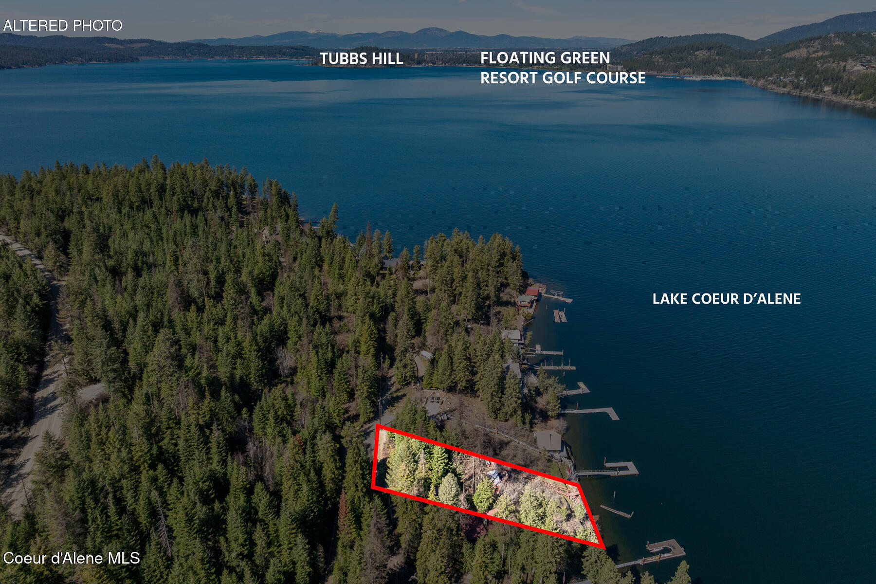 3797 East Bridgeview Drive Harrison, ID 83833 - Photo 17 of 21 Aerial_3797EBridgeviewDr-14_Labeled