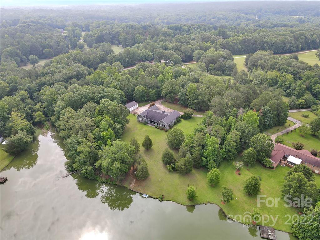 2319 Hough Road Lancaster, SC 29720 - Photo 44 of 48 an aerial view of residential house with outdoor space and trees all around