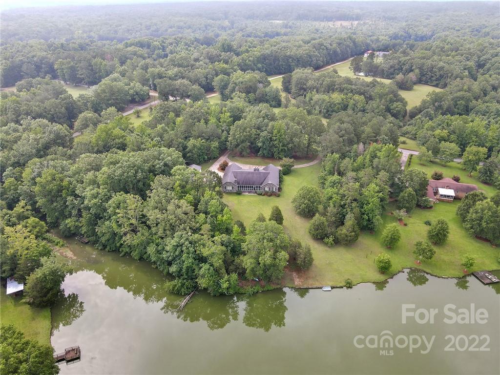 2319 Hough Road Lancaster, SC 29720 - Photo 46 of 48 an aerial view of residential house with outdoor space and lake view