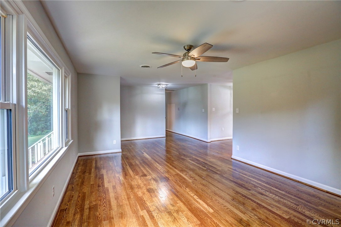 1820 Hawk Town Road Maidens, VA 23102 - Photo 15 of 46 a view of empty room with wooden floor and fan