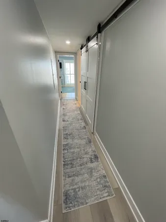 a bedroom with a bed and furniture