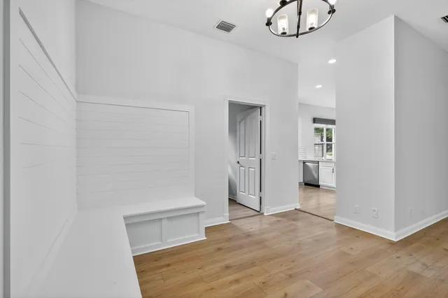 a view of an empty room