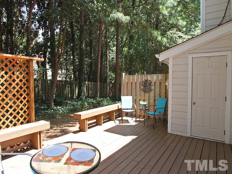 7737 Falcon Rest Circle, Unit 7737 Raleigh, NC 27615 - Photo 10 of 18 Perfect for relaxing and entertaining. Overlooks private wooded space.