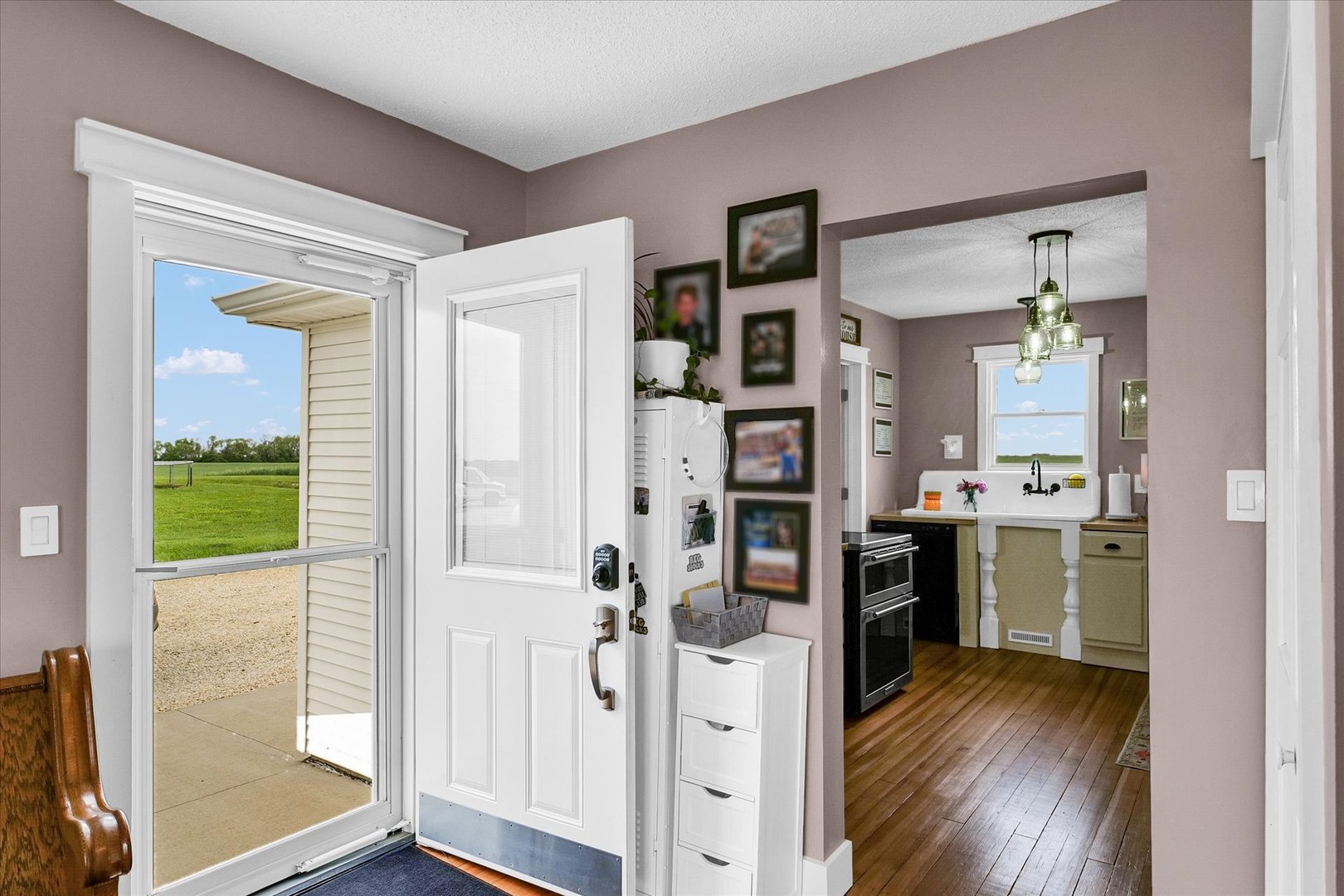 55 North 2600E Road Rankin, IL 60960 - Photo 15 of 48 a view of a kitchen from the hallway