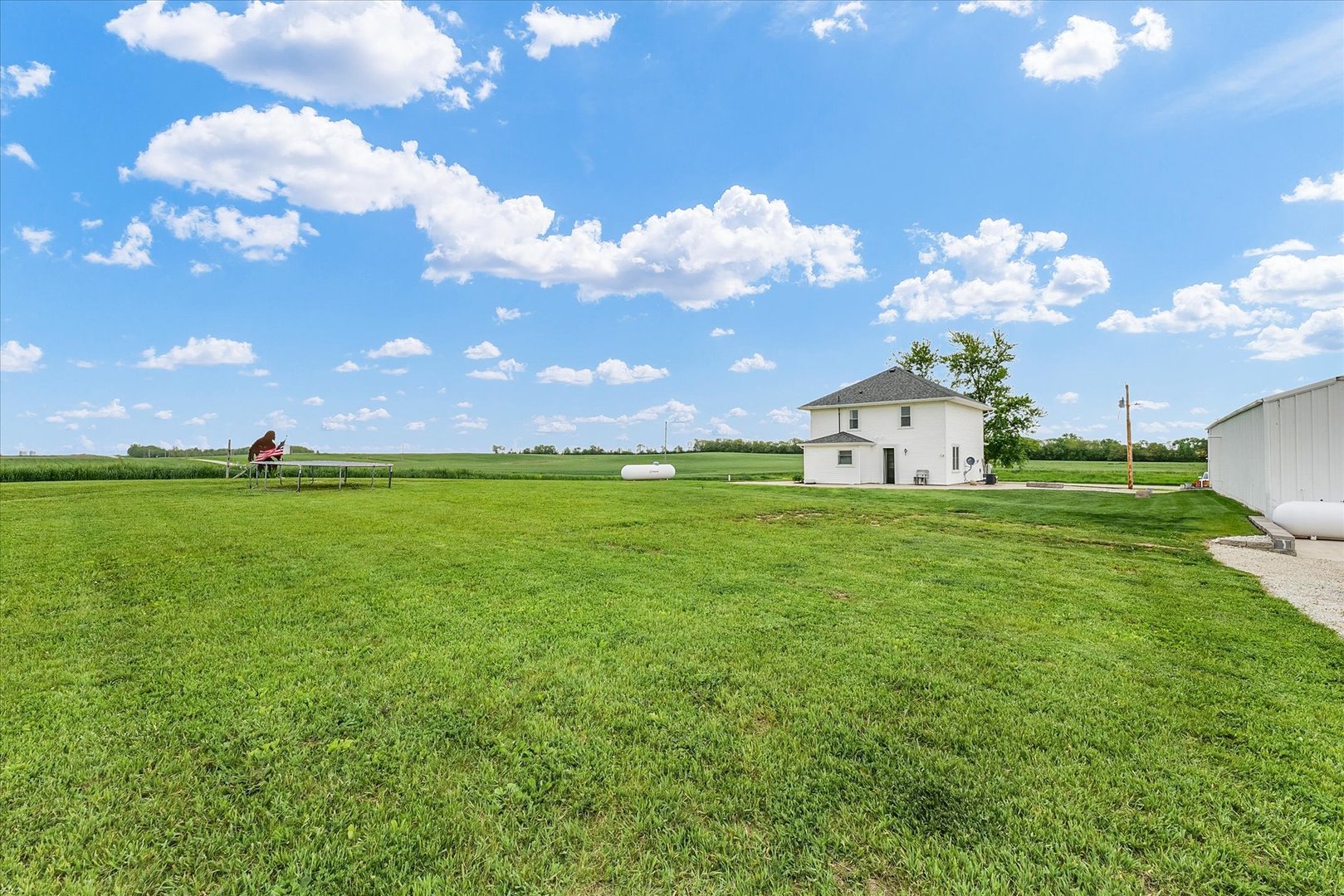 55 North 2600E Road Rankin, IL 60960 - Photo 38 of 48 a view of a house with a big yard