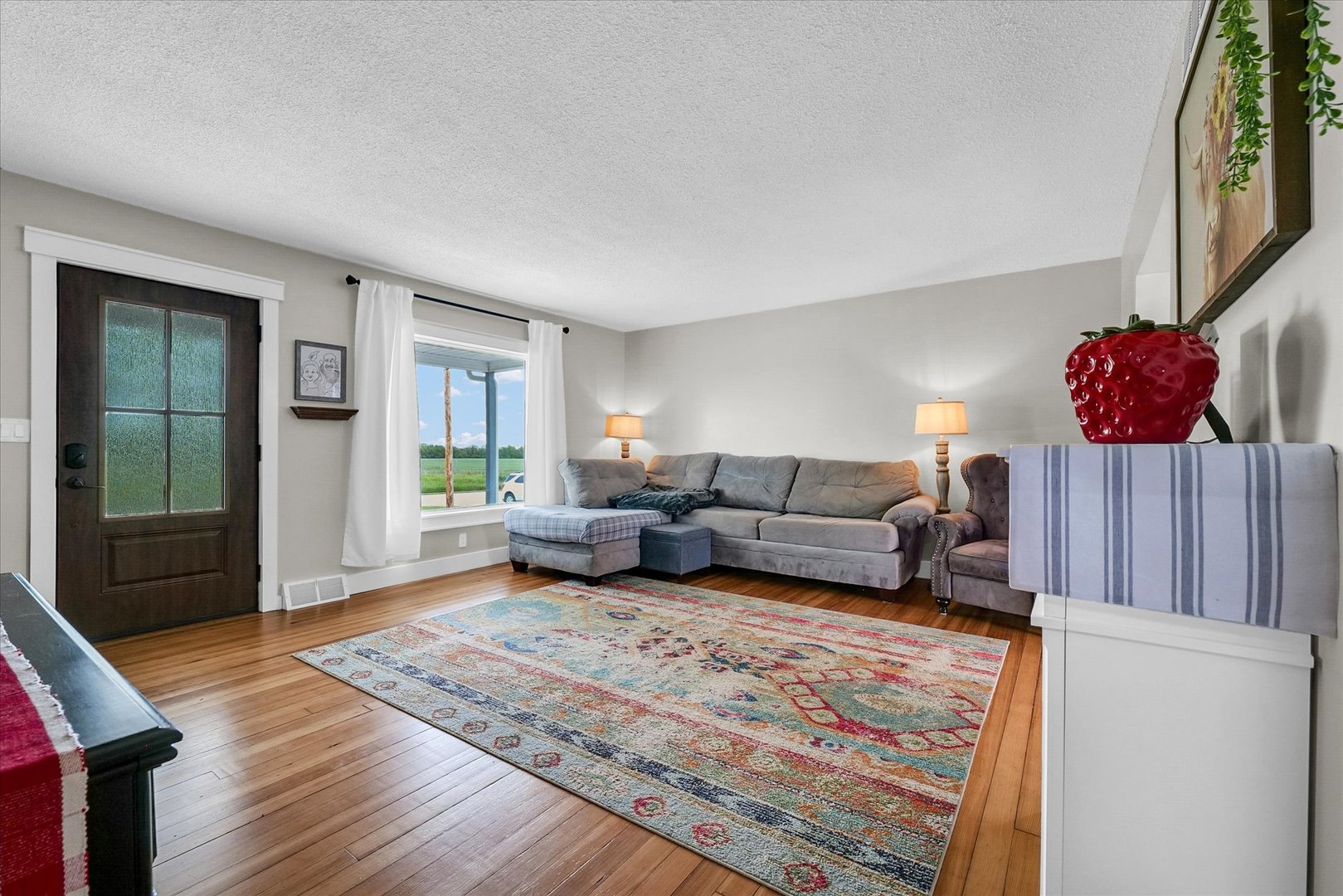 55 North 2600E Road Rankin, IL 60960 - Photo 8 of 48 a living room with furniture and a rug