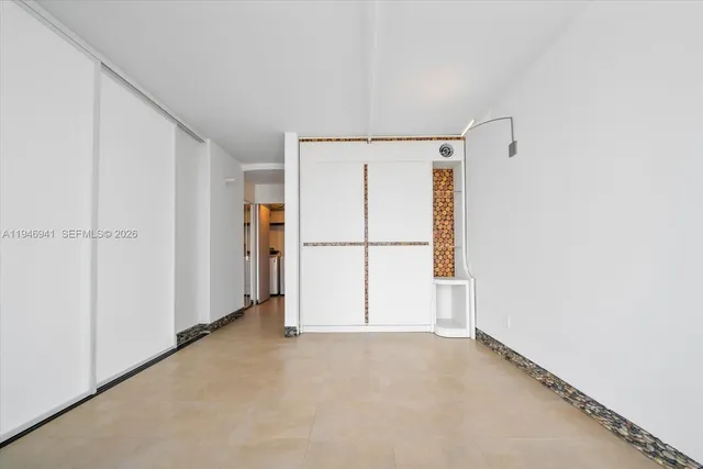 a view of an empty room