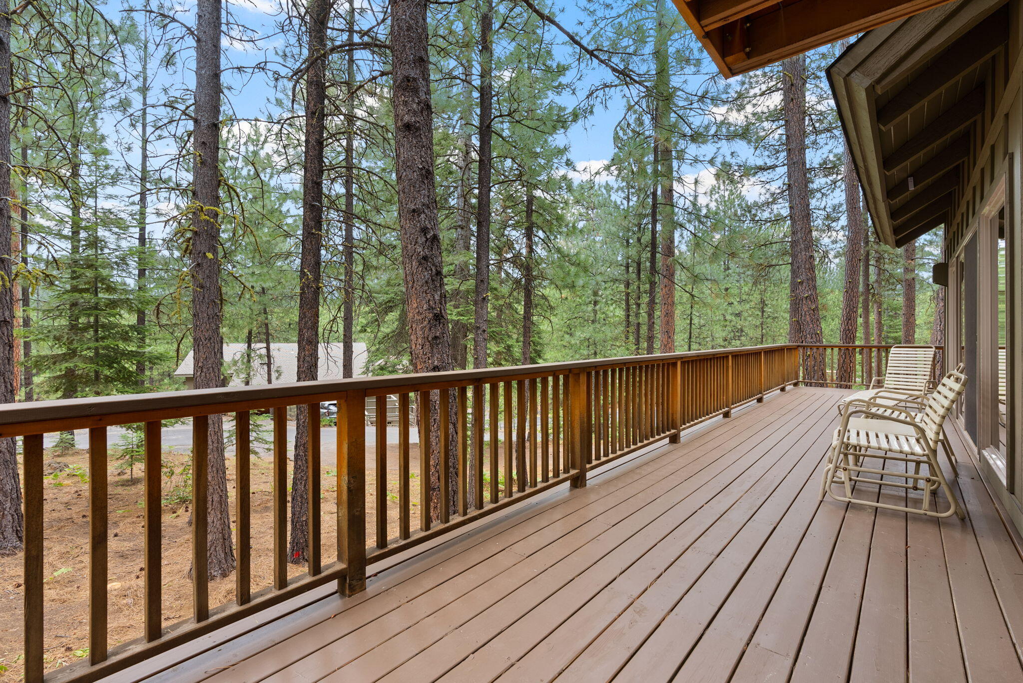 13251 Snowbrush, Unit GH 266 Black Butte Ranch, OR 97759 - Photo 34 of 37 a view of balcony with wooden floor