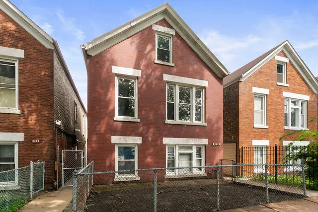 a front view of a house