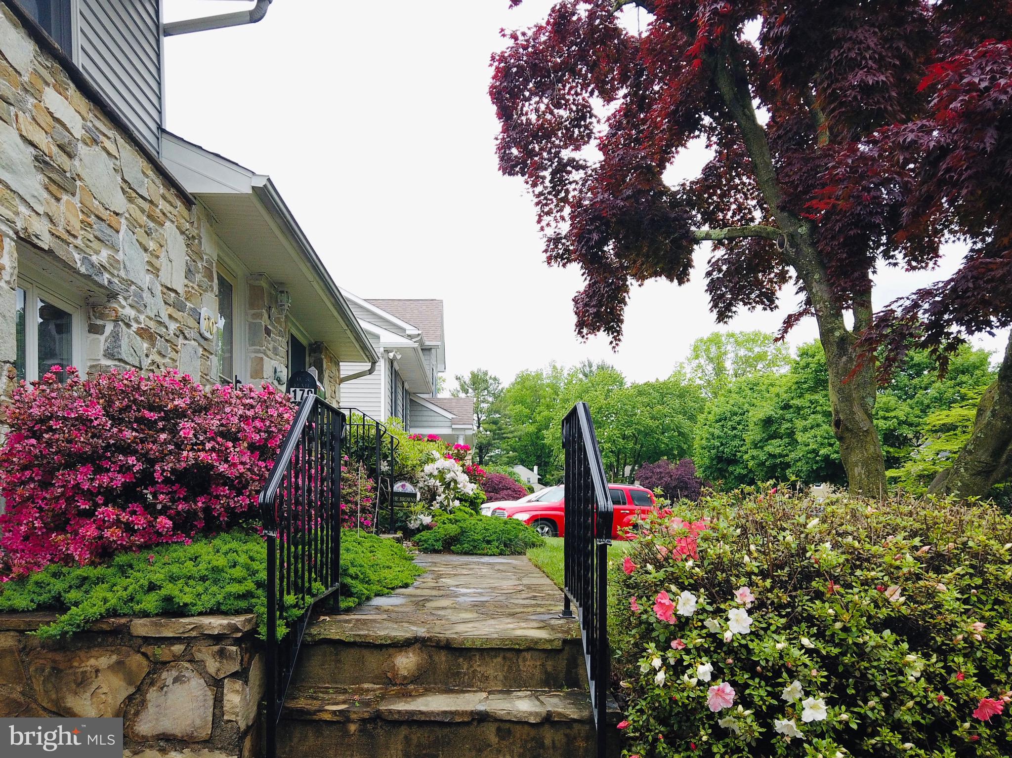 Wrought Iron railing on all-out steps