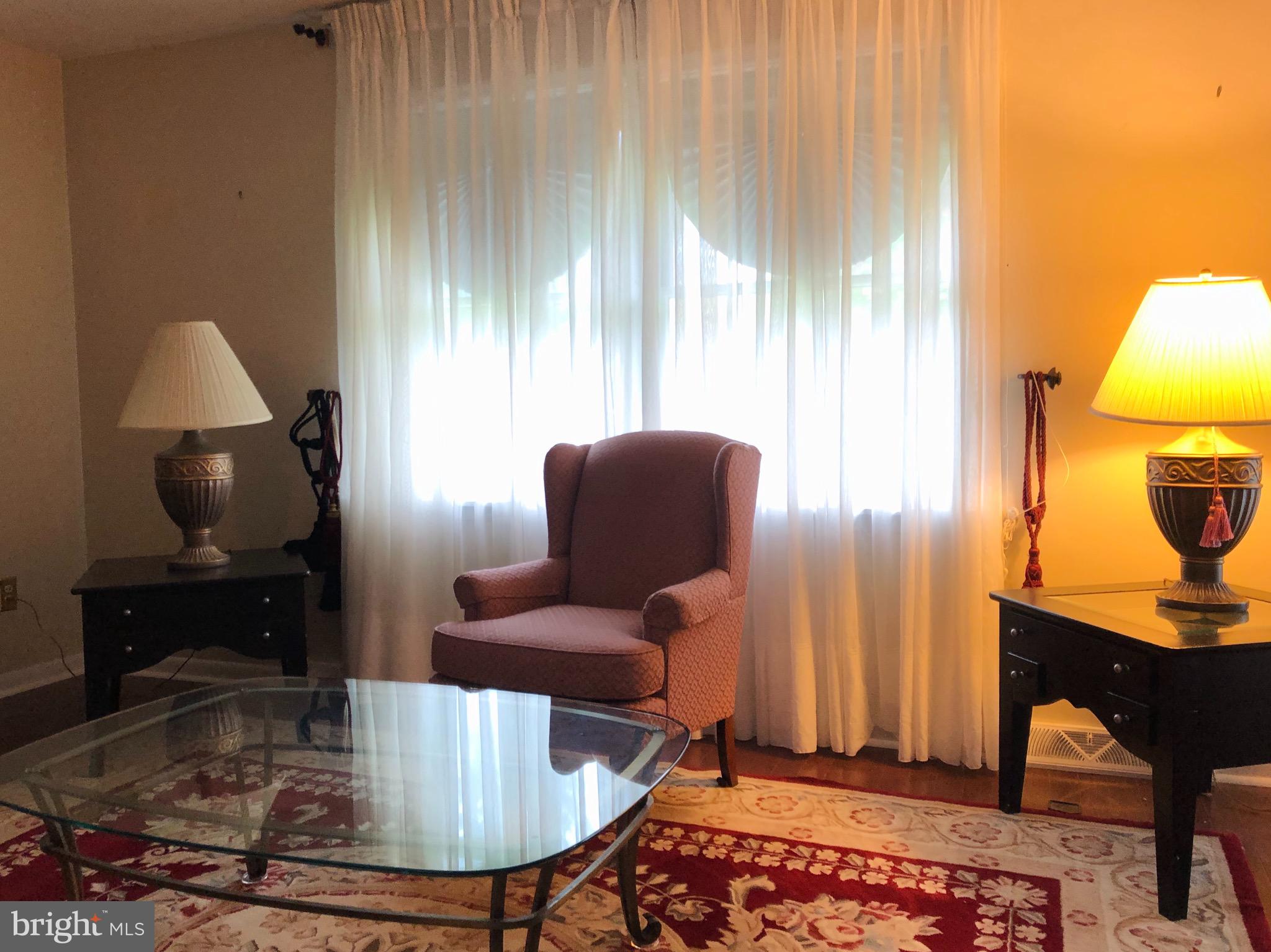 Living room with front window.