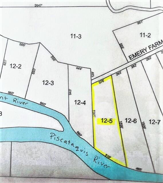 Lot 5 Emery Farm Road Medford, ME 04463 - Photo 10 of 10 Map