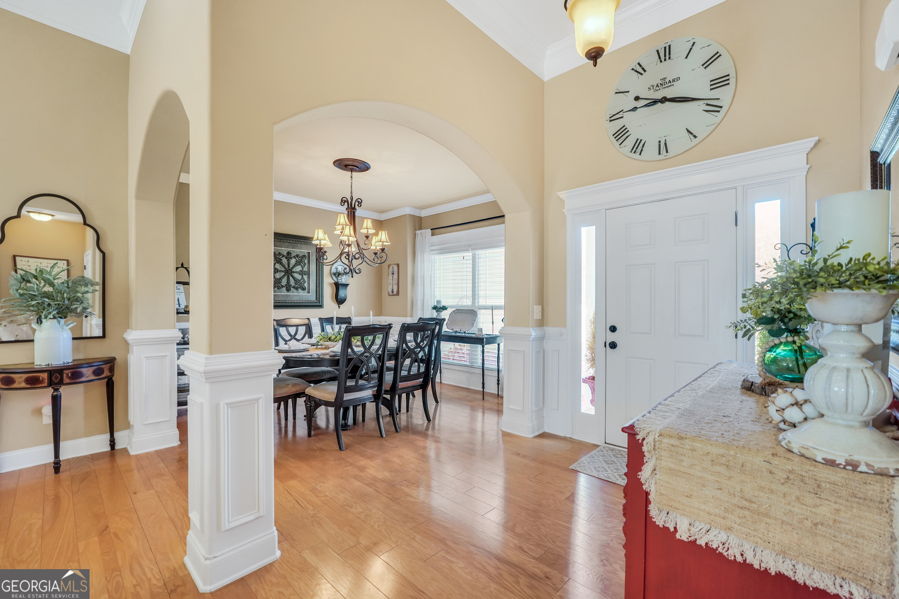 196 Magnolia Trace Milner, GA 30257 - Photo 10 of 48 a view of a dining room with furniture and chandelier
