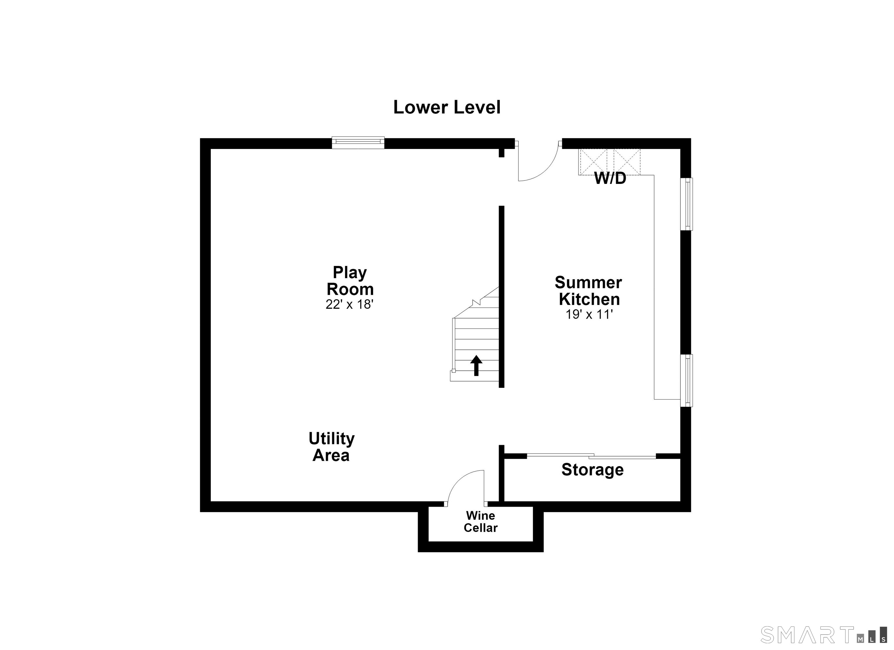 312 Bennett Street Fairfield, CT 06825 - Photo 39 of 40 Lower level floor plan