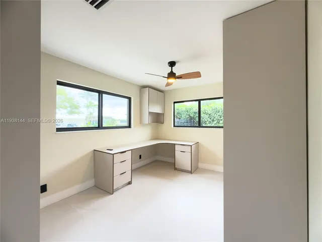 a view of a closet area