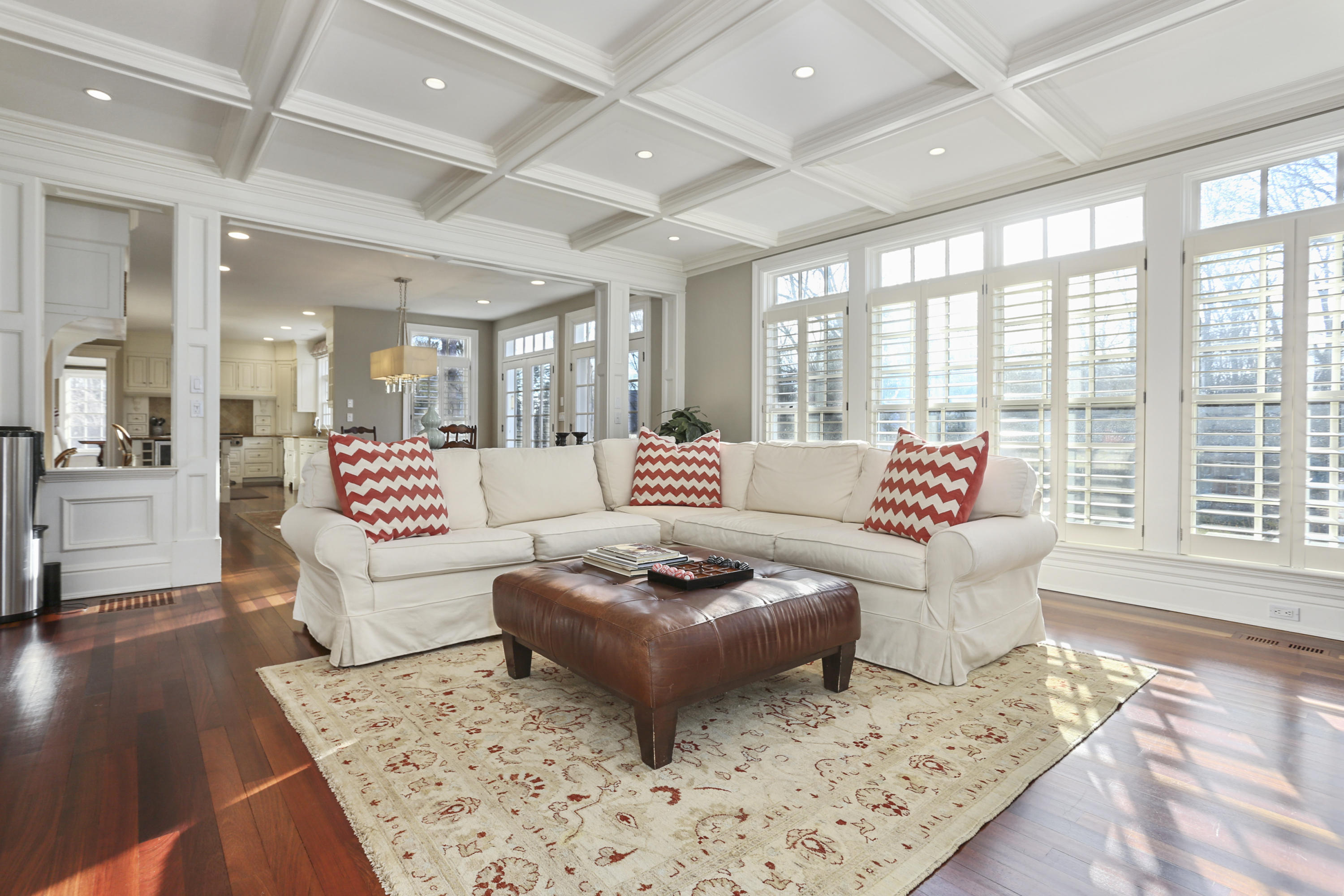 364 Smith Ridge Road New Canaan, CT 06840 - Photo 13 of 39 a living room with furniture and a rug