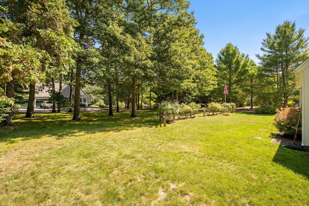 46 Oak Street Barnstable, MA 02635 - Photo 29 of 40 a view of yard with swimming pool and trees
