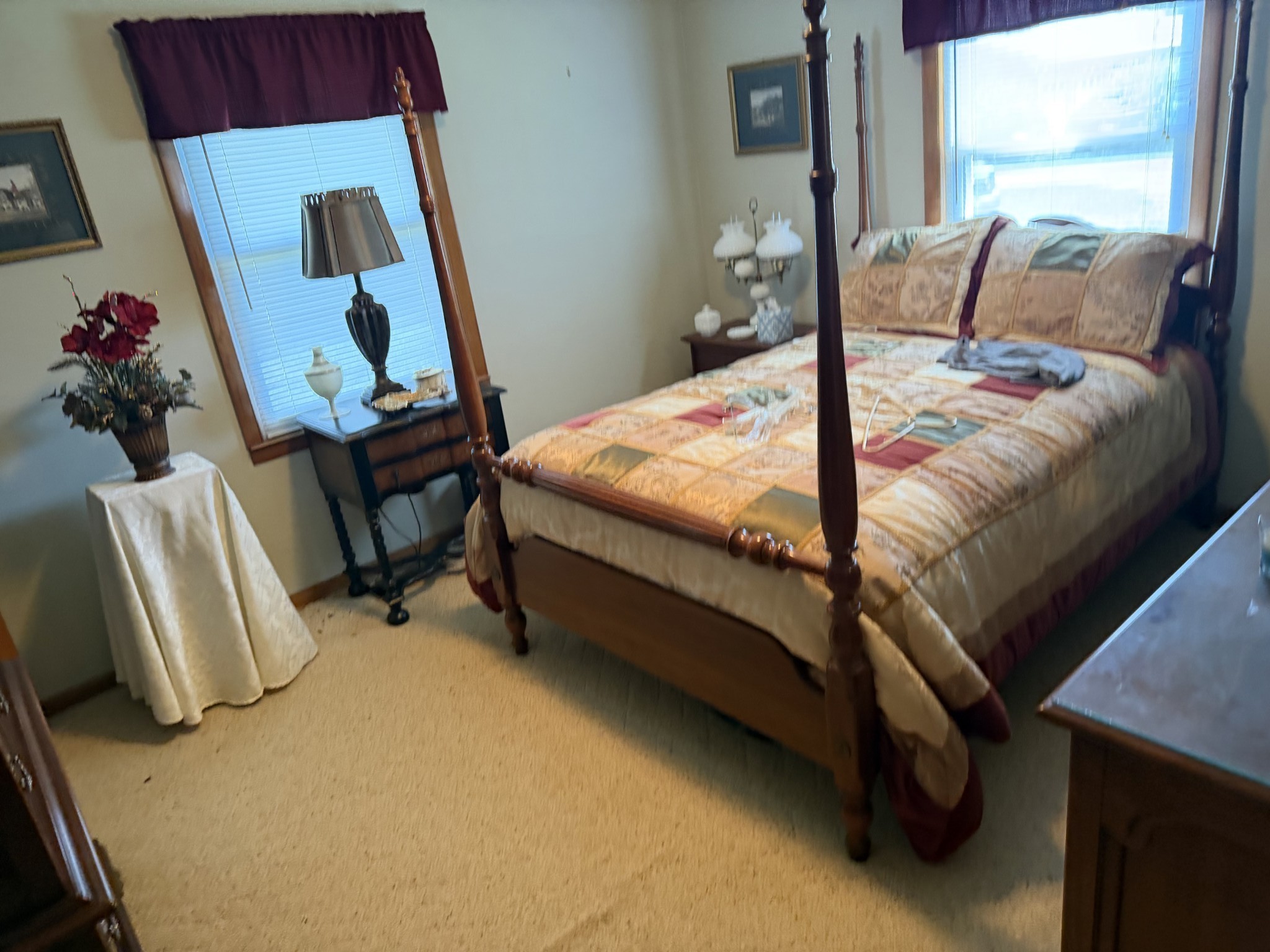 2276 South Mt Pleasant Road Greenbrier, TN 37073 - Photo 9 of 20 a bed sitting in a bedroom next to a window