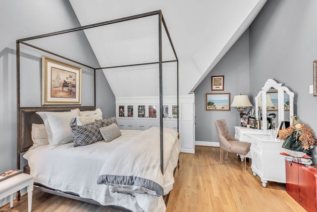 a view of a backyard with a garden