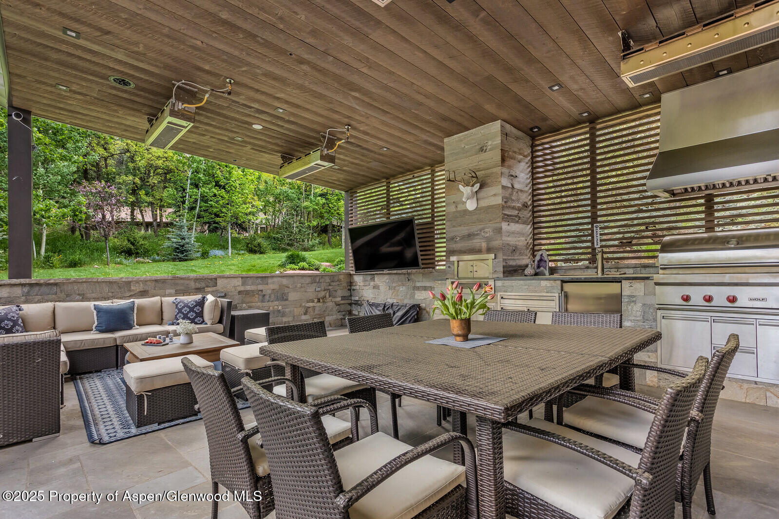 130 Primrose Path Aspen, CO 81611 - Photo 73 of 94 a outdoor dining space with furniture and outdoor view