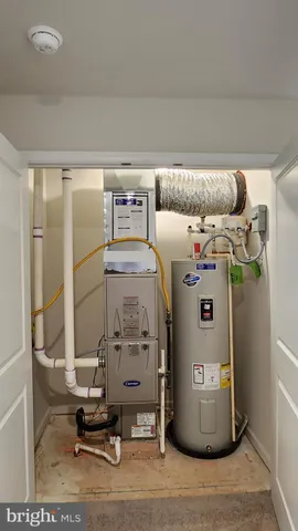 a view of water heater room