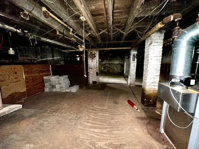 a view of water heater room