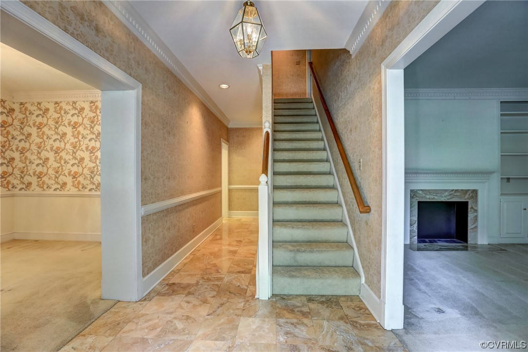 505 St Albans Way Henrico, VA 23229 - Photo 7 of 36 a view of entryway and hall with wooden floor