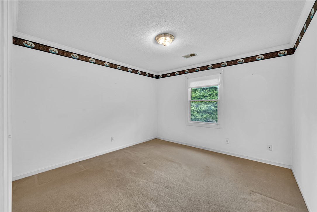 1016 Campbell Road Belton, SC 29627 - Photo 24 of 50 A well-lit bedroom with plush carpeting offers tranquil views of the surrounding natural landscape.