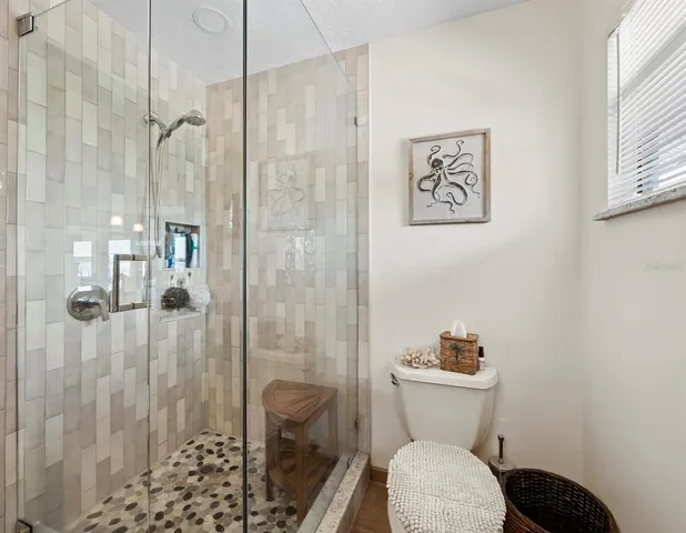 a view of a balcony with an ocean view