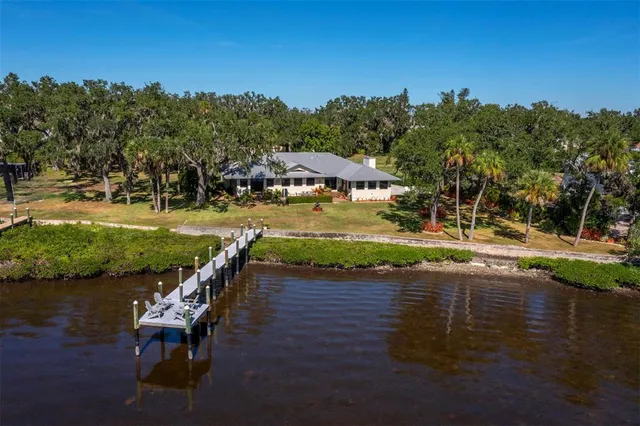 a house with palm tree in front of it