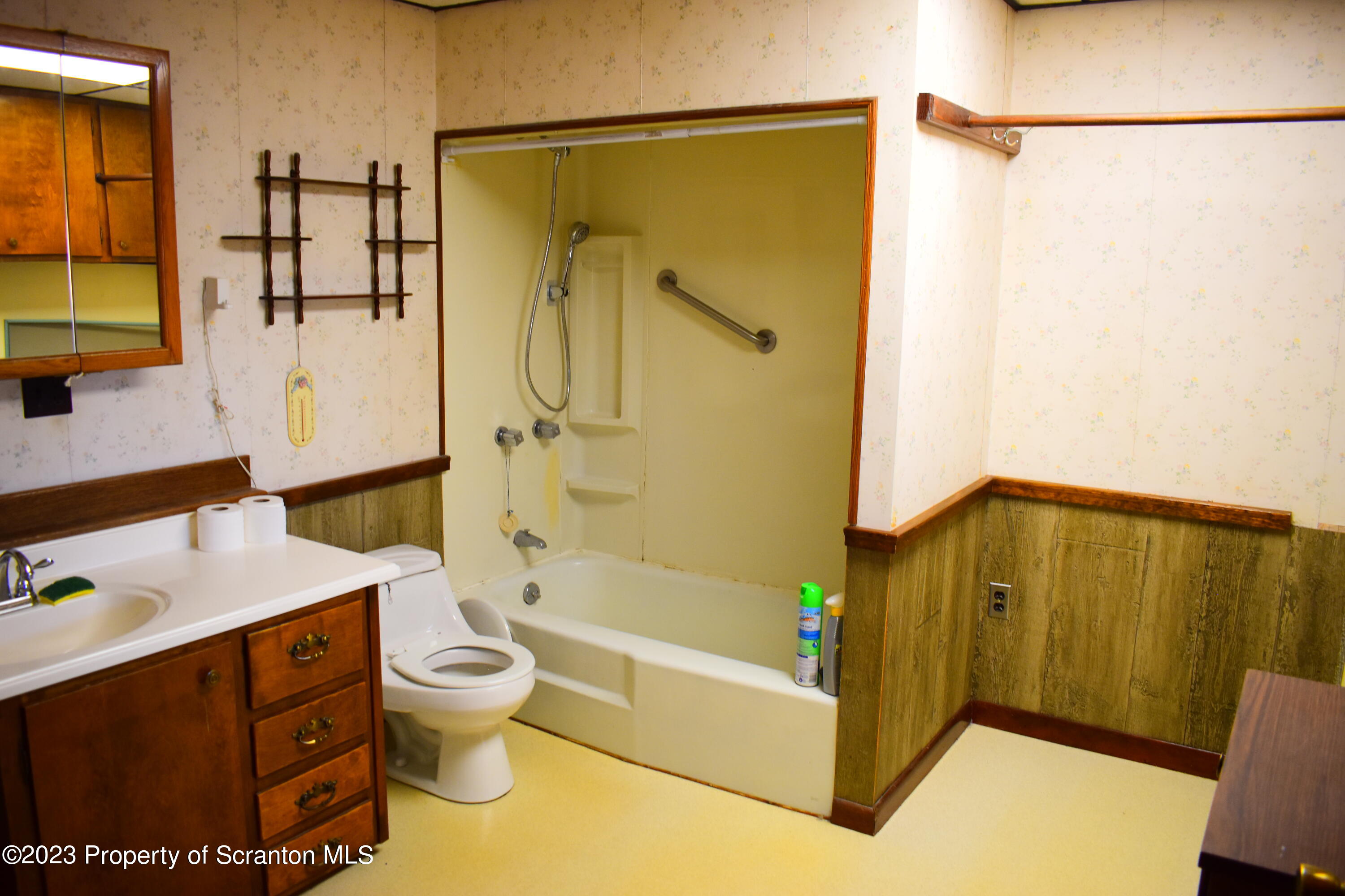 2791 Liberty Park Road Hallstead, PA 18822 - Photo 18 of 41 a bathroom with a sink a toilet and shower