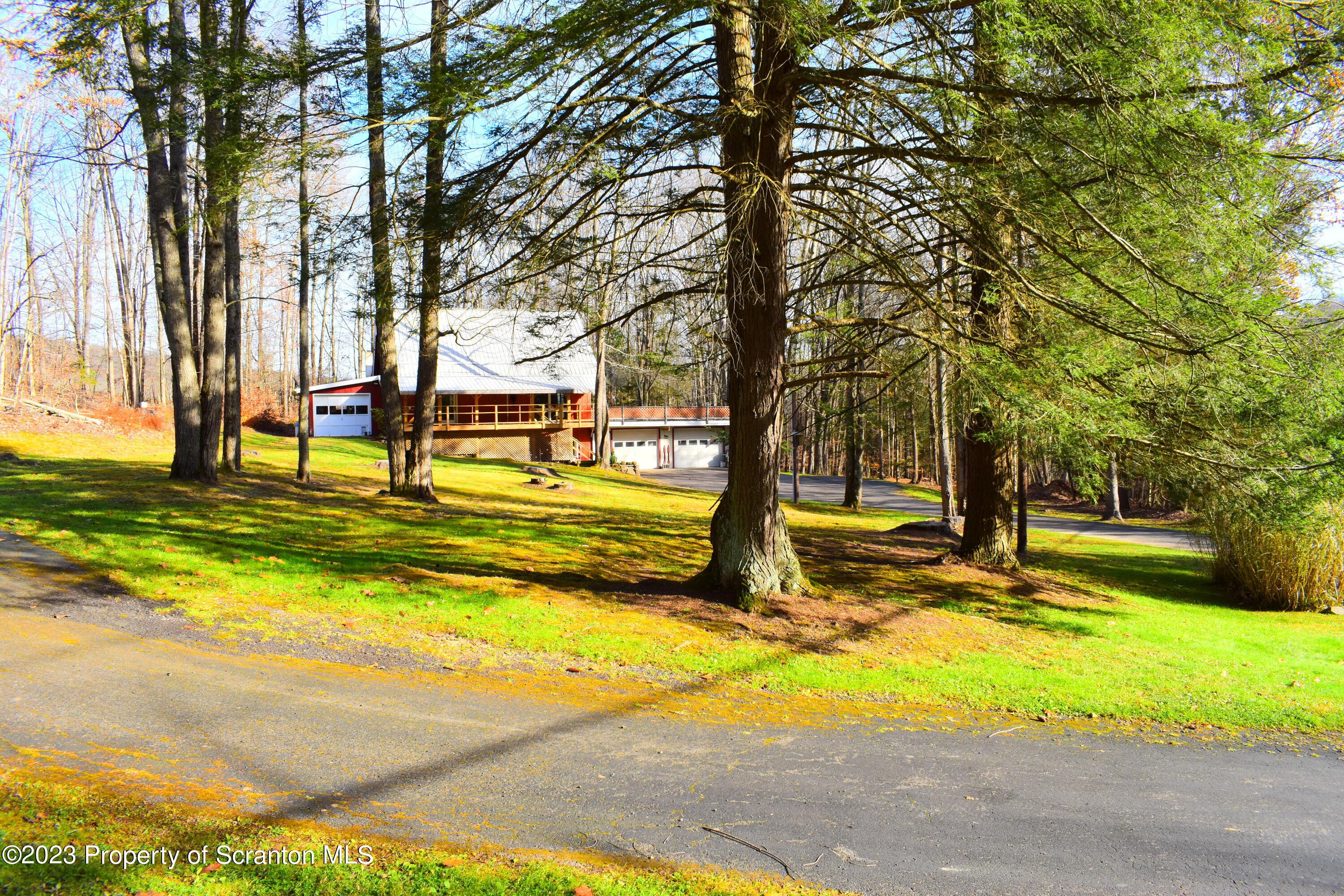 2791 Liberty Park Road Hallstead, PA 18822 - Photo 35 of 41 a view of yard with swimming pool and trees