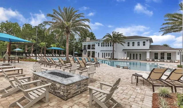 a view of a house with a swimming pool