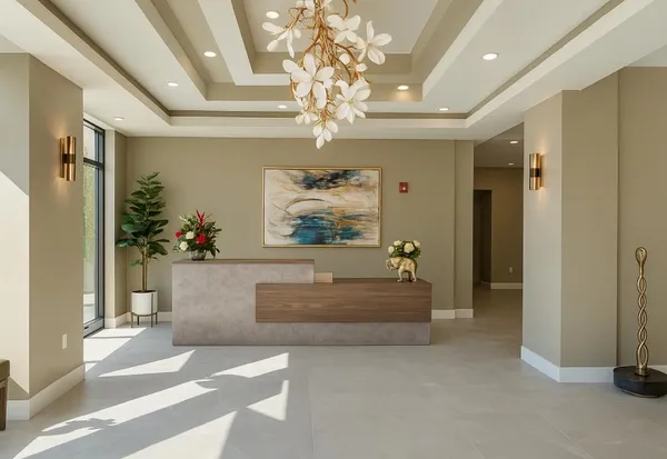 a view of spacious living room