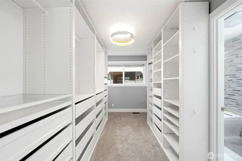 a view of a walk in closet
