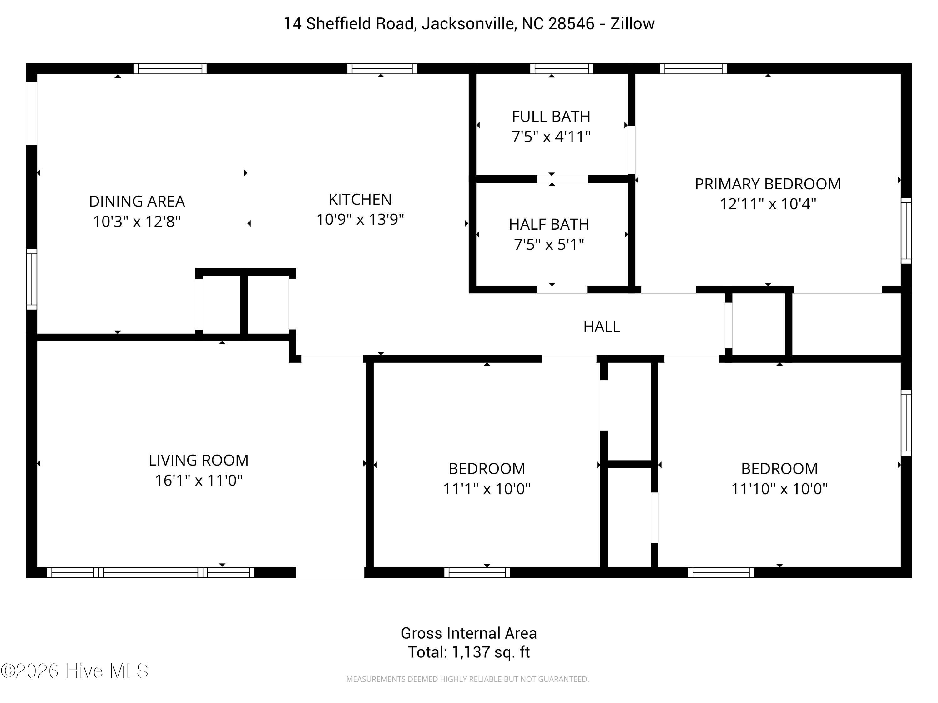 14 Sheffield Road Jacksonville, NC 28546 - Photo 28 of 28 Sheffield-Floorplan