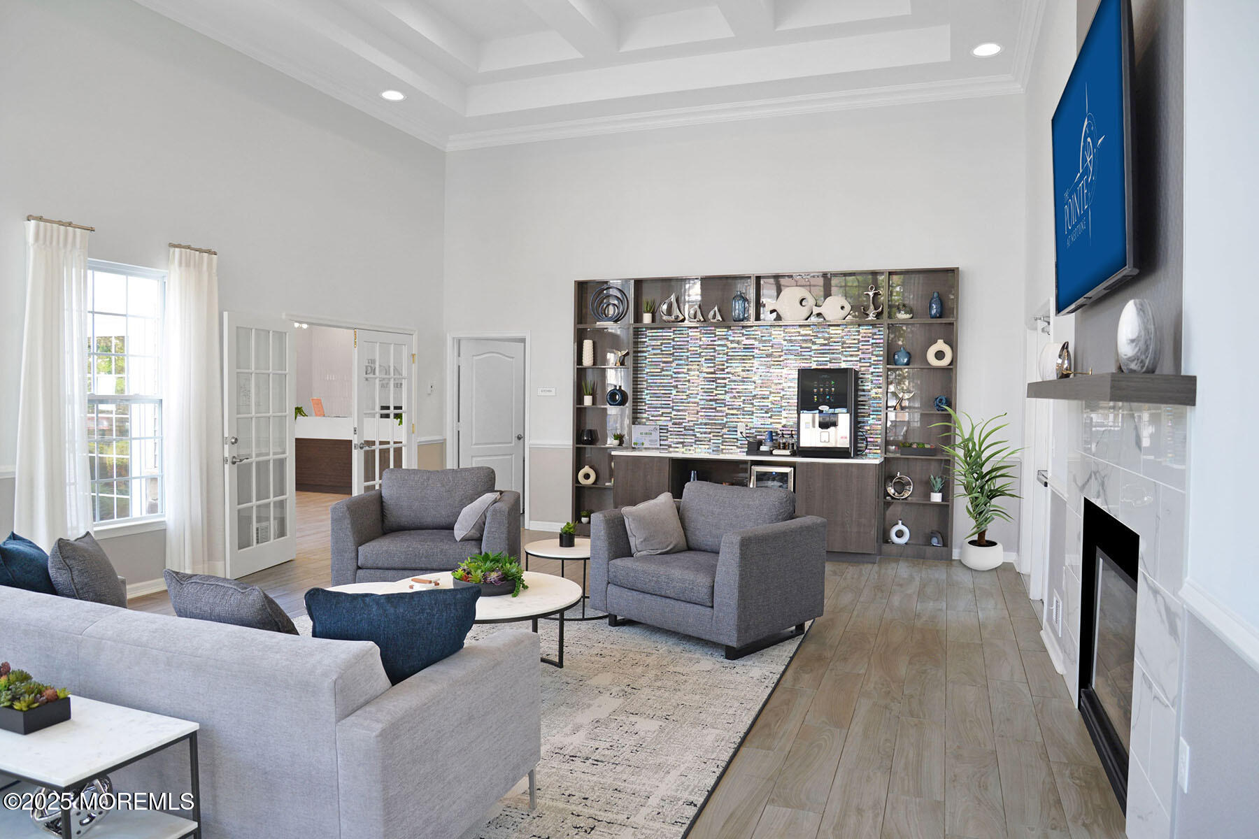 435 Timber Ridge Court Neptune Township, NJ 07753 - Photo 4 of 26 a living room with fireplace furniture and a fireplace