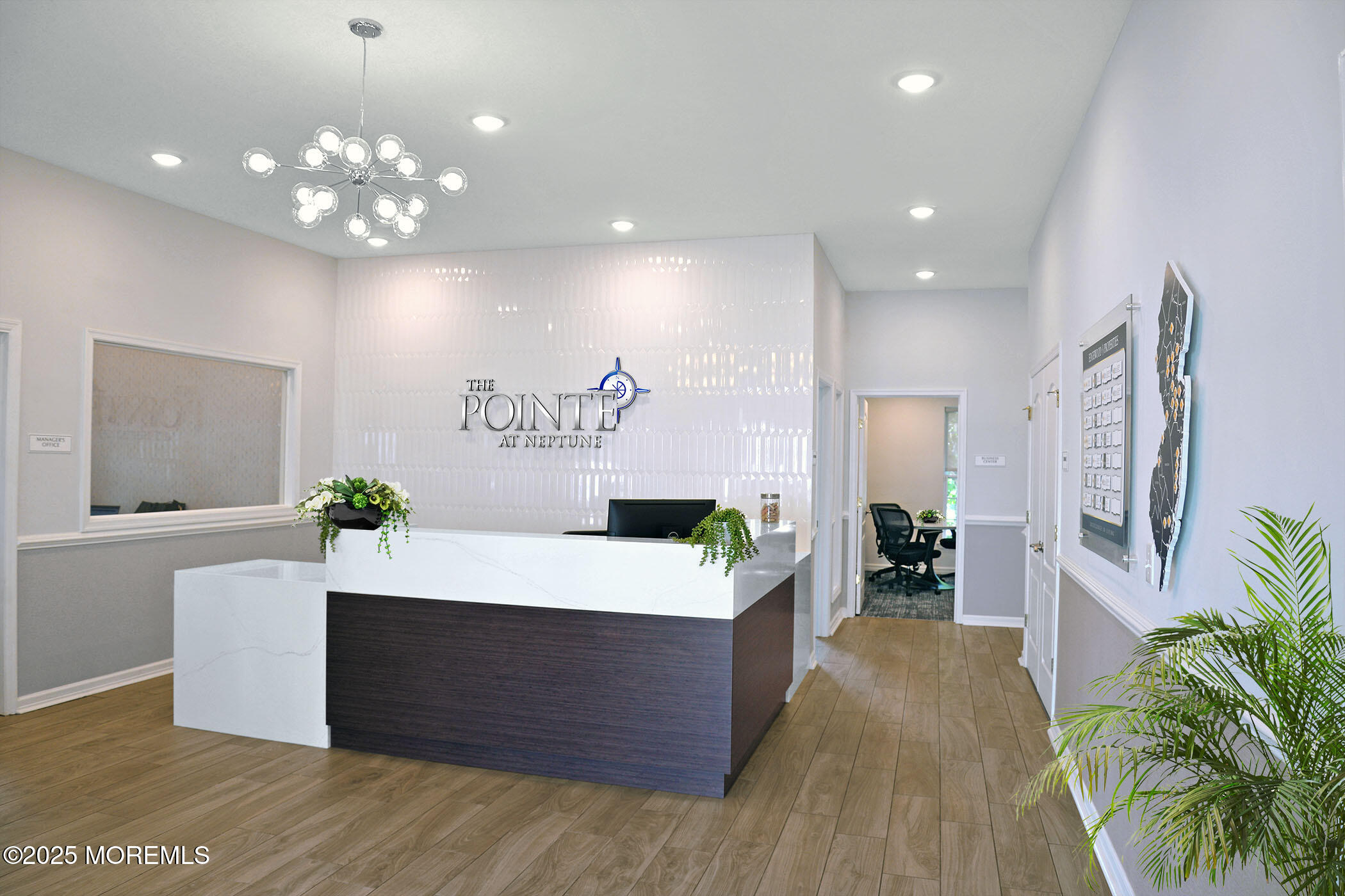 435 Timber Ridge Court Neptune Township, NJ 07753 - Photo 6 of 26 a room with furniture a potted plant and kitchen view