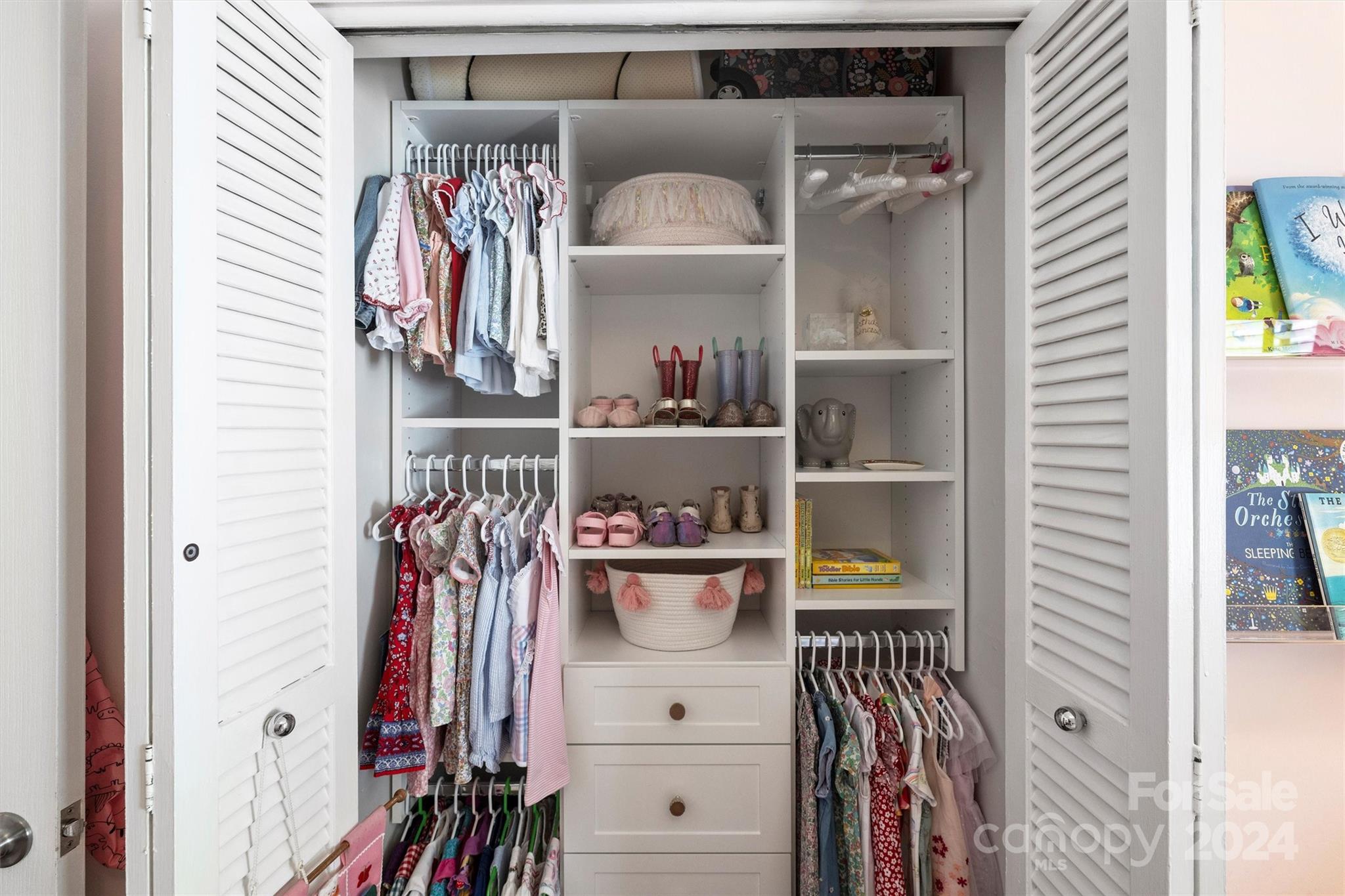 4115 Sulkirk Road Charlotte, NC 28210 - Photo 27 of 39 a view of walk in closet with clothes and shoes
