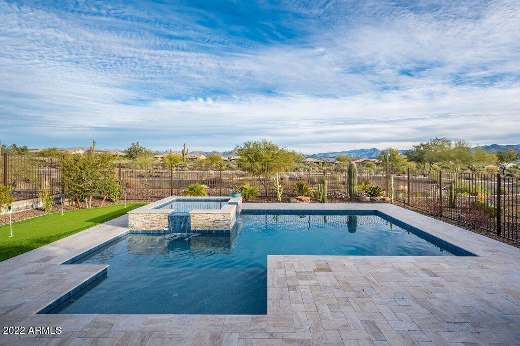 17860 East Cindercone Road Rio Verde, AZ 85263 - Photo 39 of 60 Pool Has Baja Sun Shelf