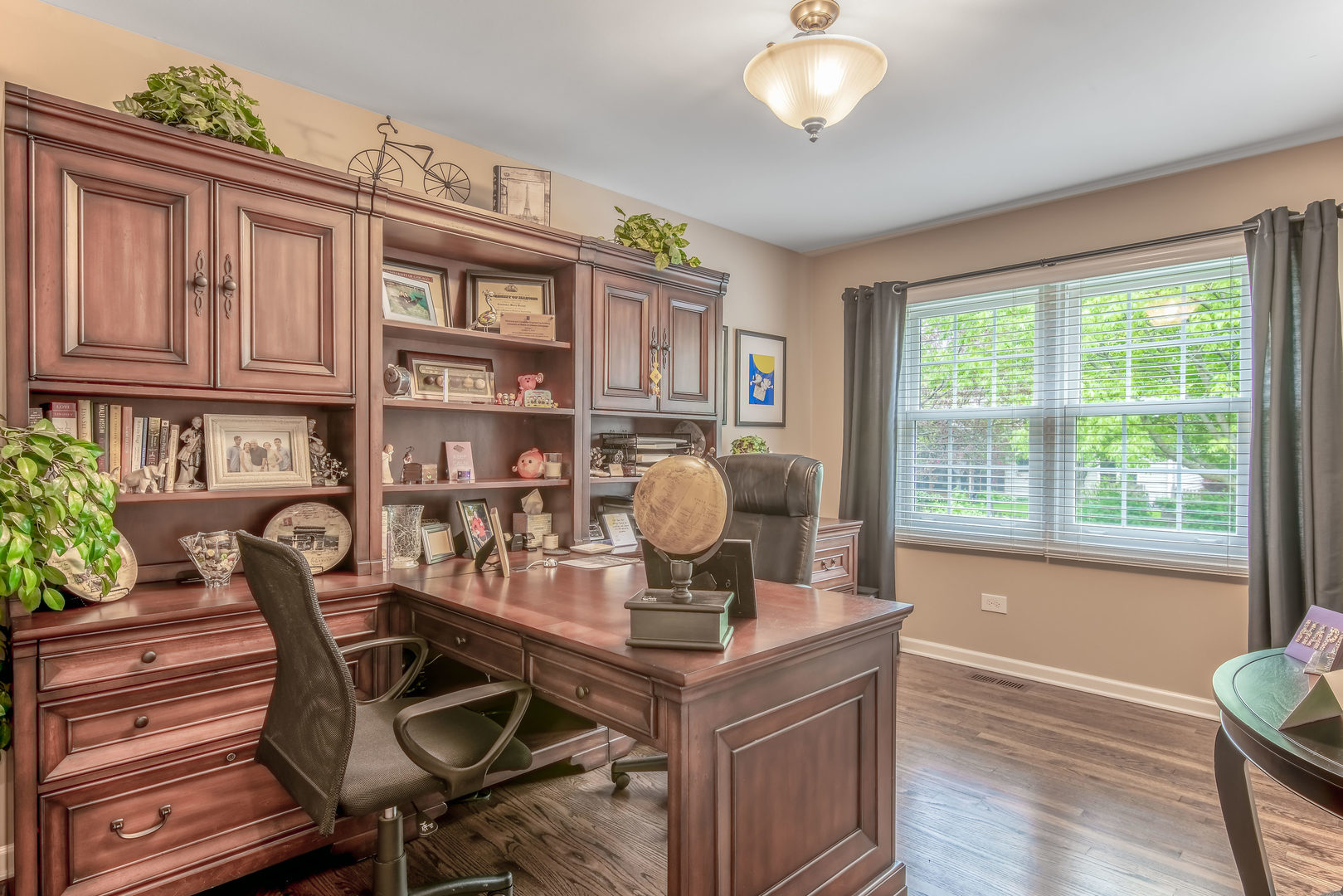 1608 Grommon Road Naperville, IL 60564 - Photo 18 of 48 a dining room with furniture and wooden floor